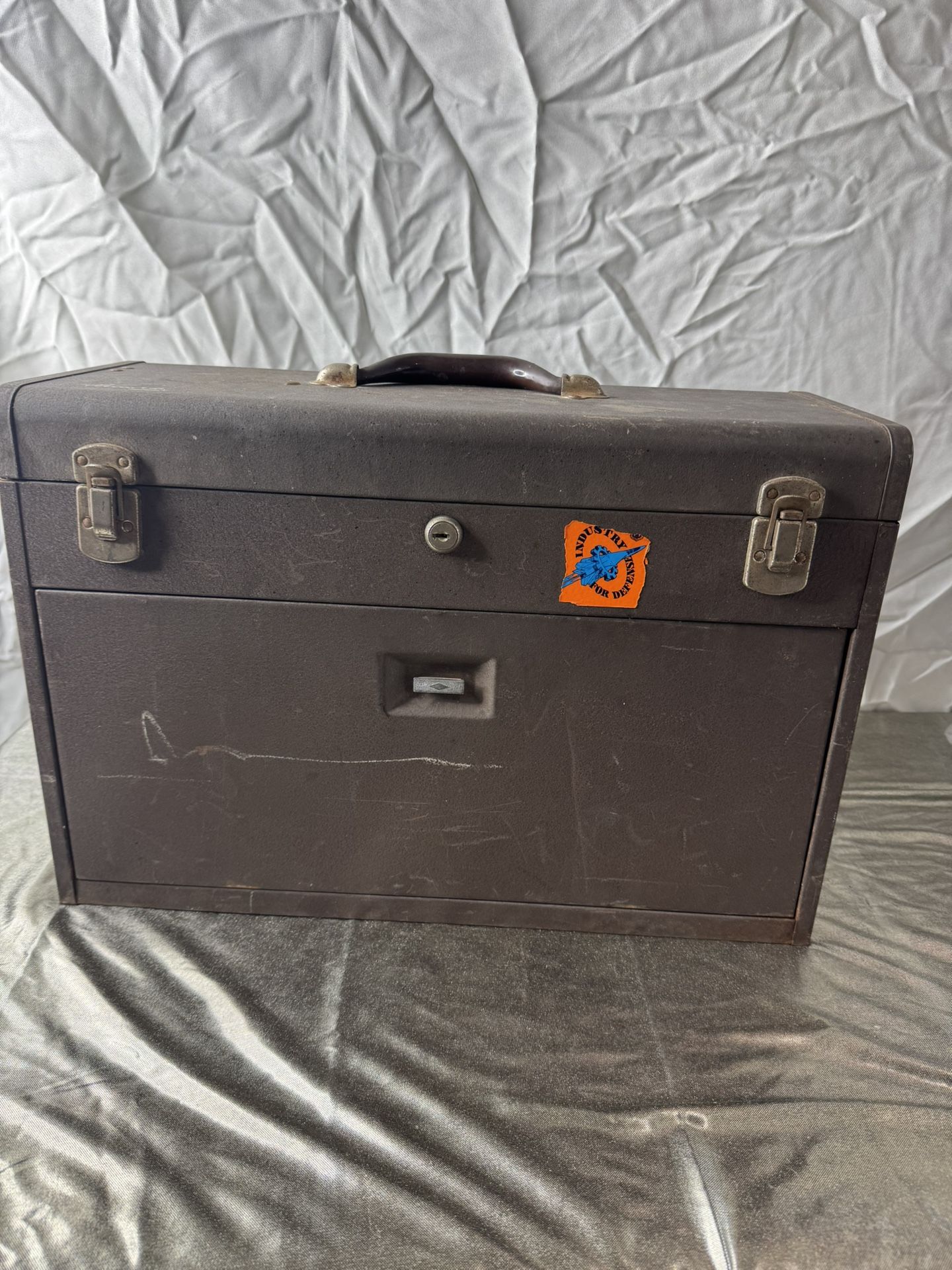 Vintage KENNEDY KITS 520 Machinist Tool Chest 7 Drawer Toolbox. No Key.