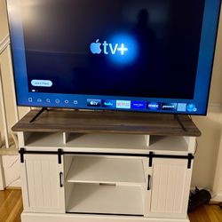 Samsung 65” TV + Farmhouse Entertainment Stand