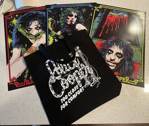 Alice Cooper VIP Tote Bag + Posters