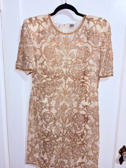 Vintage Laurence Kazar Beaded Dress PL