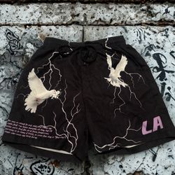 ⚡️Romwe LA Graphic Streetwear Shorts – Men’s XS