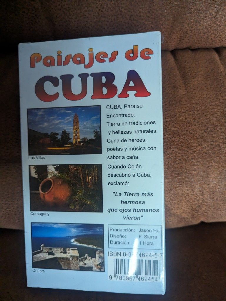 Paisajes De Cuba VHS Tape (New)