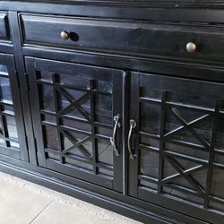 Jofran 70" Black Media Unit / Sideboard (Model #275-9) $150