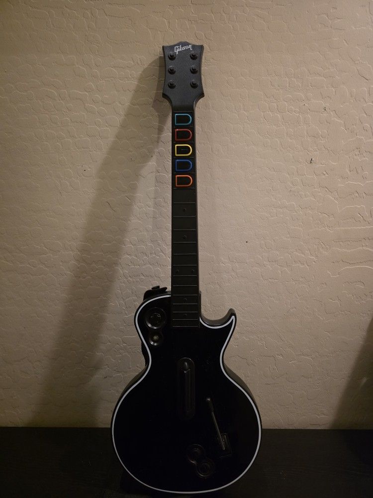 Guitar Hero Gibson Guitar for Xbox 36o Console (Missing Battery Cover)