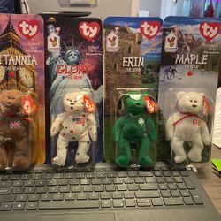 Set Of 4 - 1999 McDonalds TY Beanies