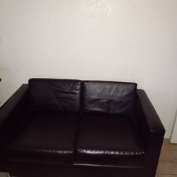 Leather Love Seat