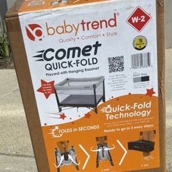 Baby Trend Comet Quick-Fold Playard with Hanging Bassinet