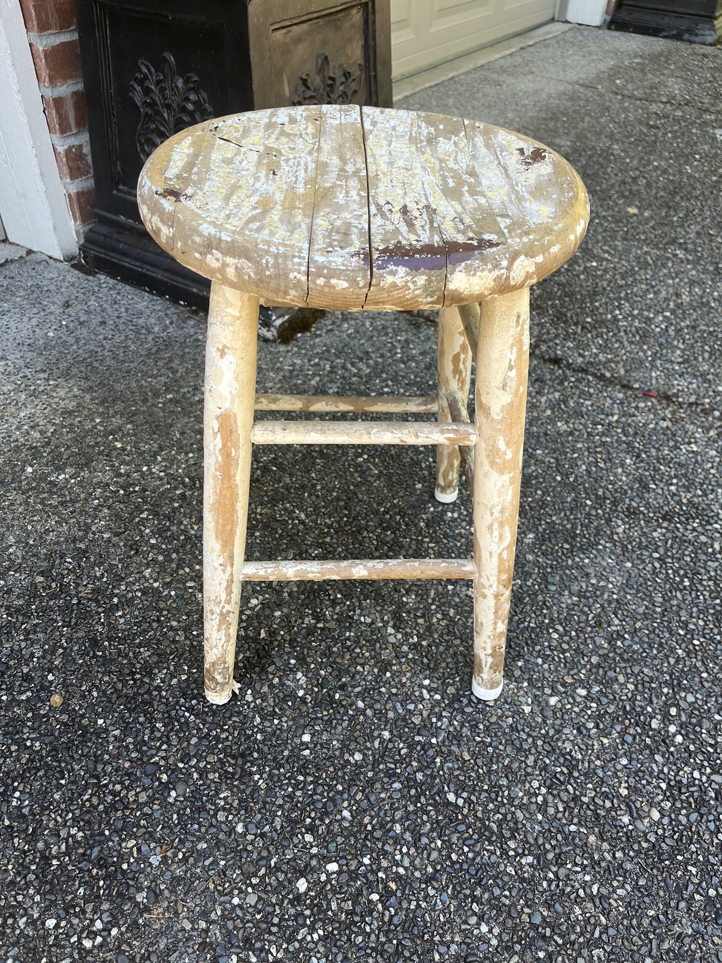Shabby Chic Stool Or Plant Stand 