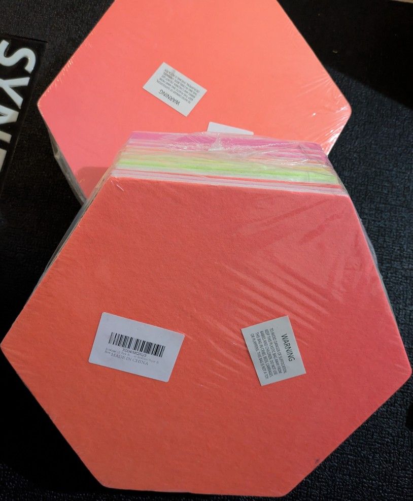 Large Acoustic Panels, 24-Pack Wall Panels for Sound Dampening 14x12x0.4 Inches, Hexagon Sound Proof Panels for Walls, Self Adhesive Soundproof Panels