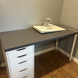 Ikea Desk with Ikea Peg Boards! 
