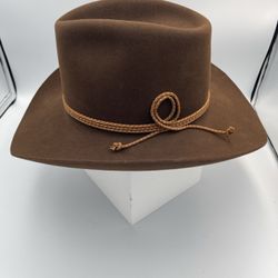Resistol Best All Round Size 7 Self Conforming Brown Hat 