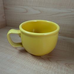 Homer Laughlin Fiesta Ware Jumbo Mug New Fiesta Yellow Soup Cup Bowl 18 Oz