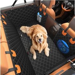 Pet car seat cover for back seat