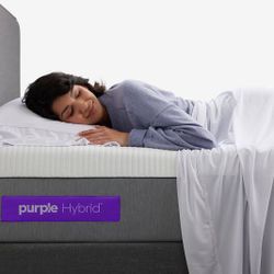 Purple Hybrid Queen Mattress 