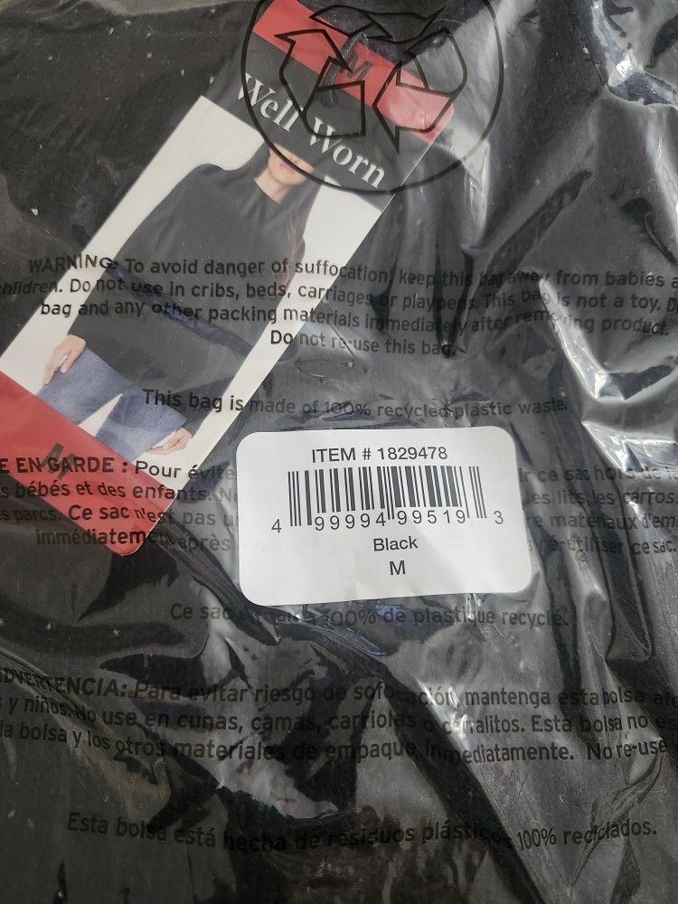 Soybu Womans Textured Hoodie Black, Size M