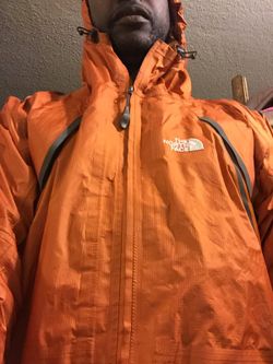 One fly hooded the north face winter jacket