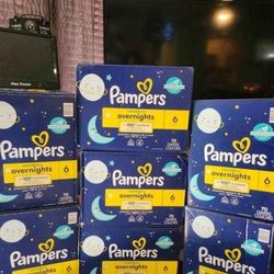 Pampers Overnight/$30 Each (Cada Caja)