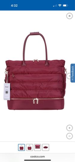 Pack puffy tote red