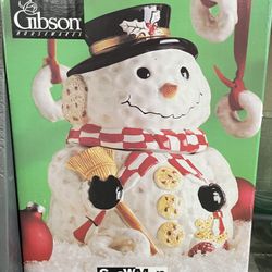Gibson Snowman Cookie Jar