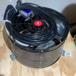 Master Flow GAF EZ Cool Plug-In Gable 1600 CFM Gable Mount Attic Ventilator with Efficient Ventilation, Cost Savings and High Capacity for spaces upto