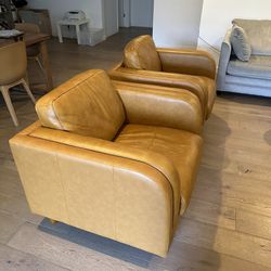 Leather Couch/Sofa (2x)