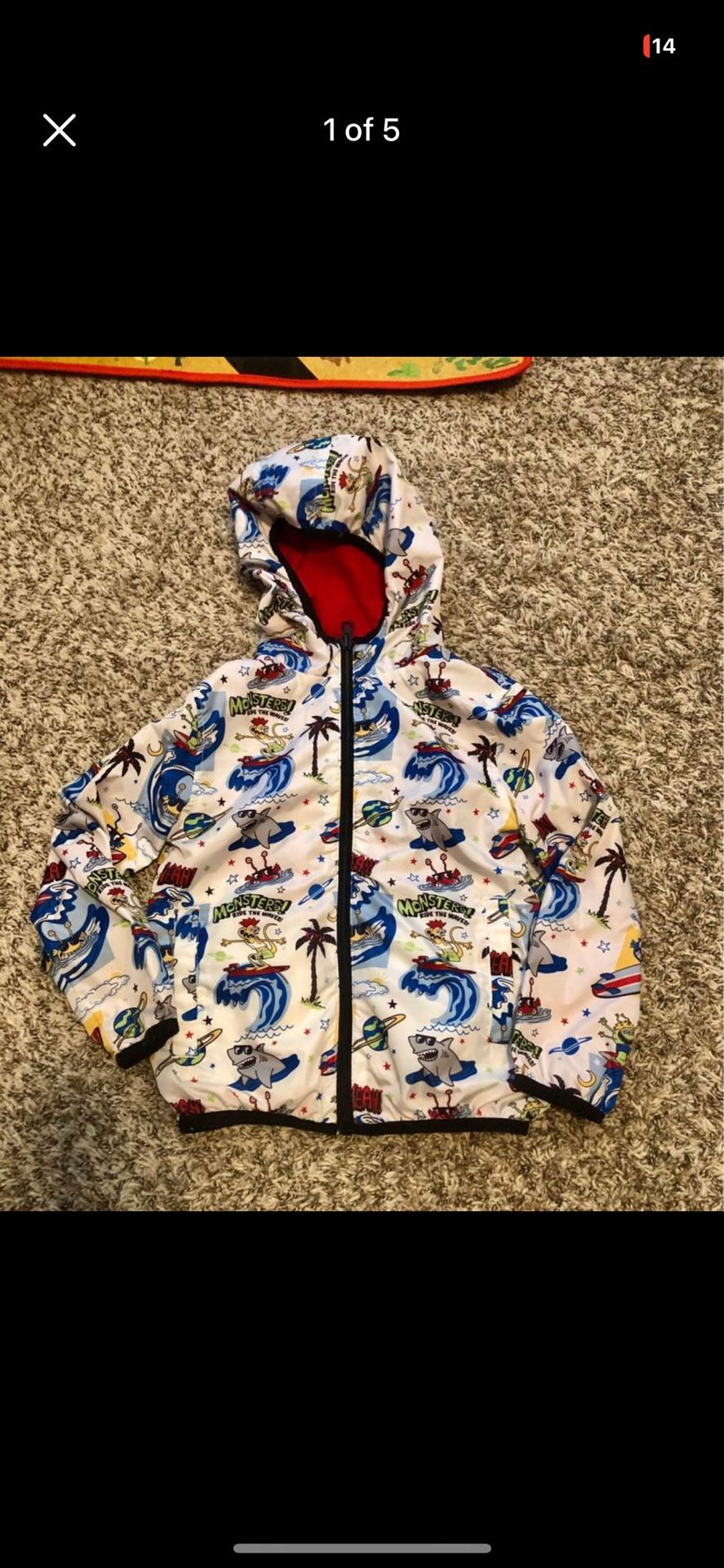 Boys Reversible Windbreaker Jacket
