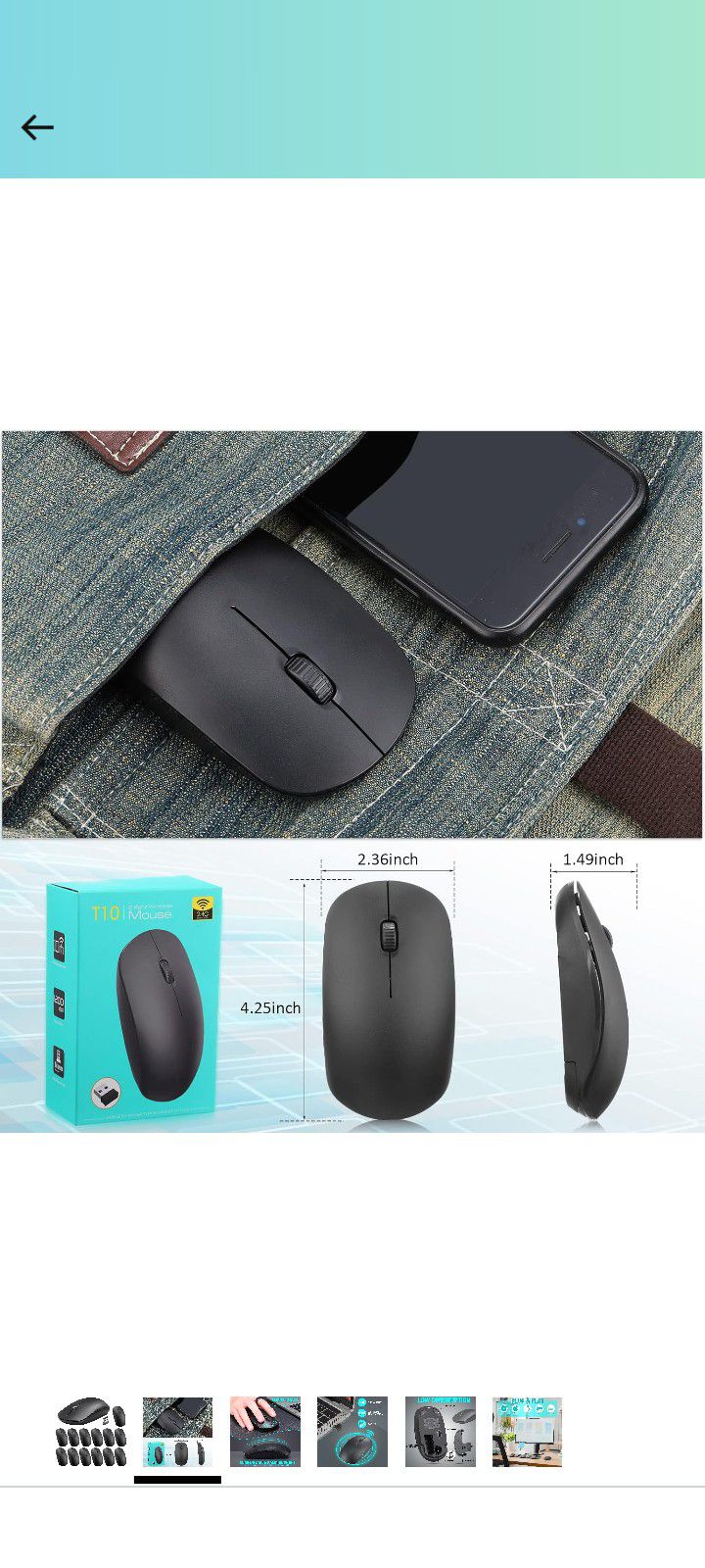 Wireless Mouse Black 