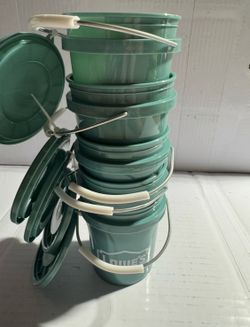 Lowe’s Teal Mini Buckets Set of 5
