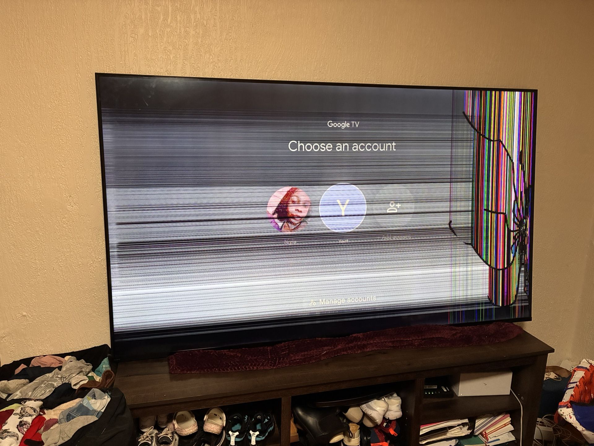 Broken Sony 76 Inch Tv