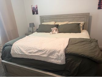 King mattress and bed frame