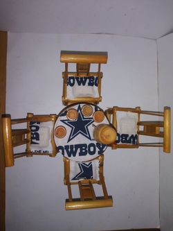 COWBOYS MINO BAMBOO TABLE WITH 4 CHAIRS