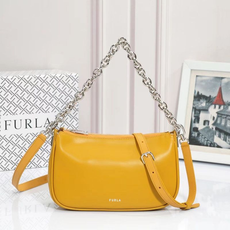 Soft Moon Small Shoulder Bag Yellow