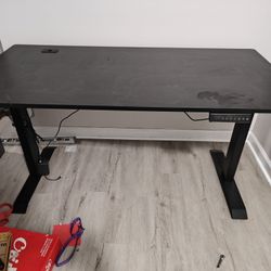 Broken Standing Desk With Missing Cables