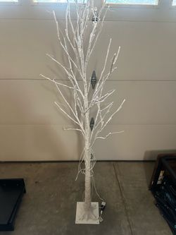 White Tree with Lights