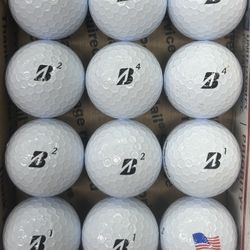 12 Bridgestone E12 White Golf Balls 5/4a (7 Available)