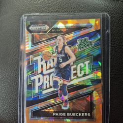 2024 Panini Prizm Draft Picks Paige Bueckers Orange Ice Rated Prospect Prizm #2