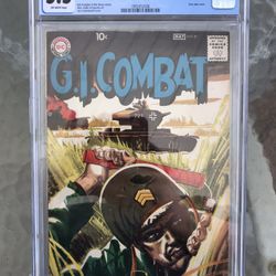 G.I. Combat # 81 (1960) CGC 5.5 — Grey Tone War Cover By Jerry Grandenetti