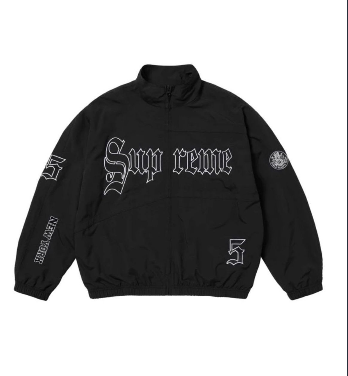 Supreme Old English Track Jacket Black