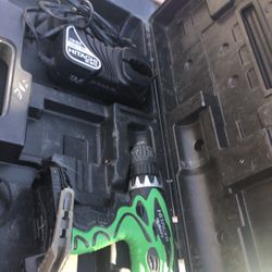 Hibachi drill and charger need battery in case very nice only $40 firm