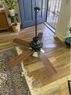 Ceiling fan with lights and extension