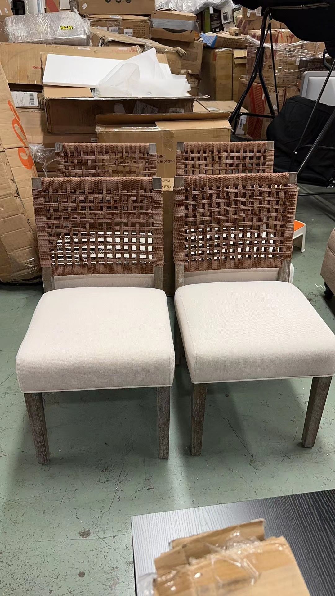 Farmhouse Dining Chairs, Mid Century Modern Upholstered Kitchen