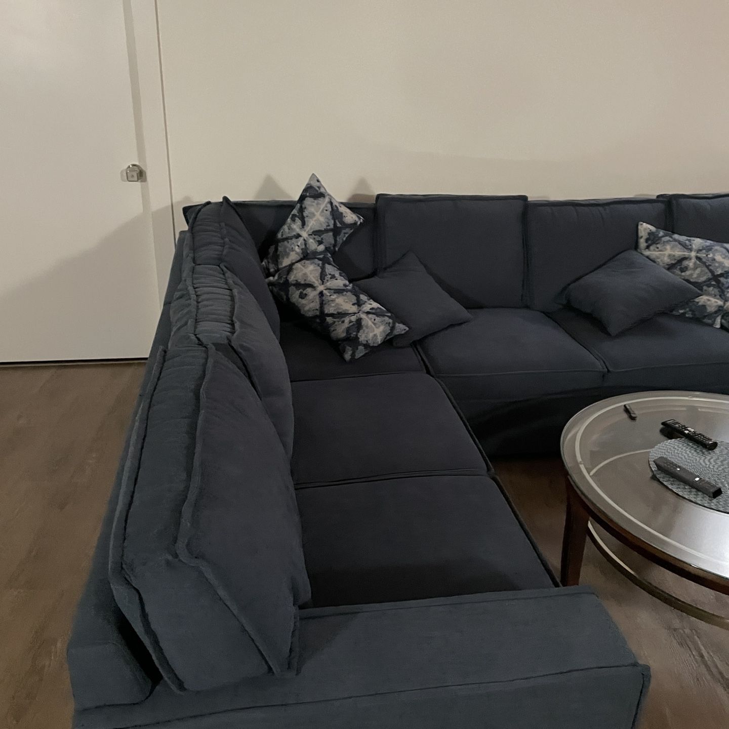Playscape Denim 4 Piece Left Arm Facing Sectional Sofa Bed For Sale In North Andover Ma Offerup