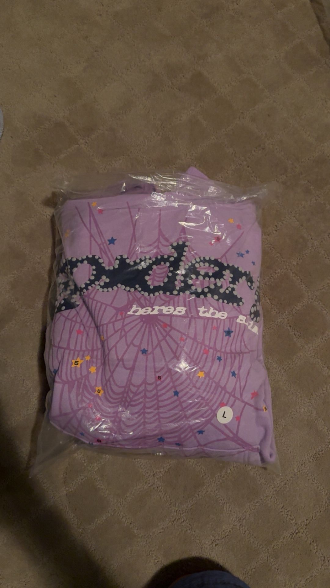sp5der hoodie (purple, large) 