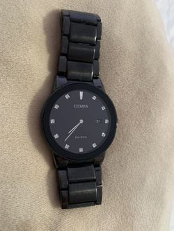Citizen Axiom Men’s Black Stainless Steel Bracelet Watch