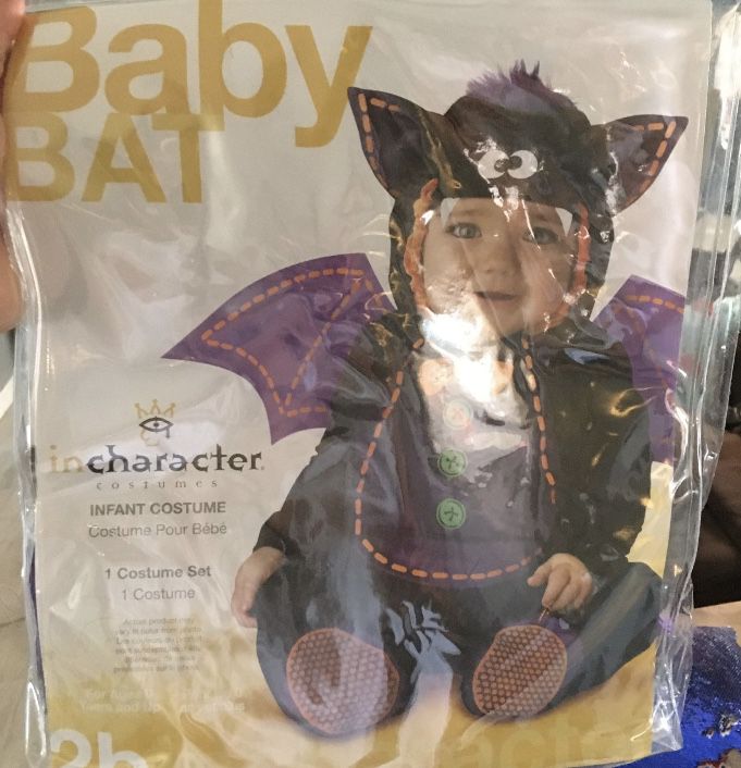 Baby Bat Costume 0-6 Months 