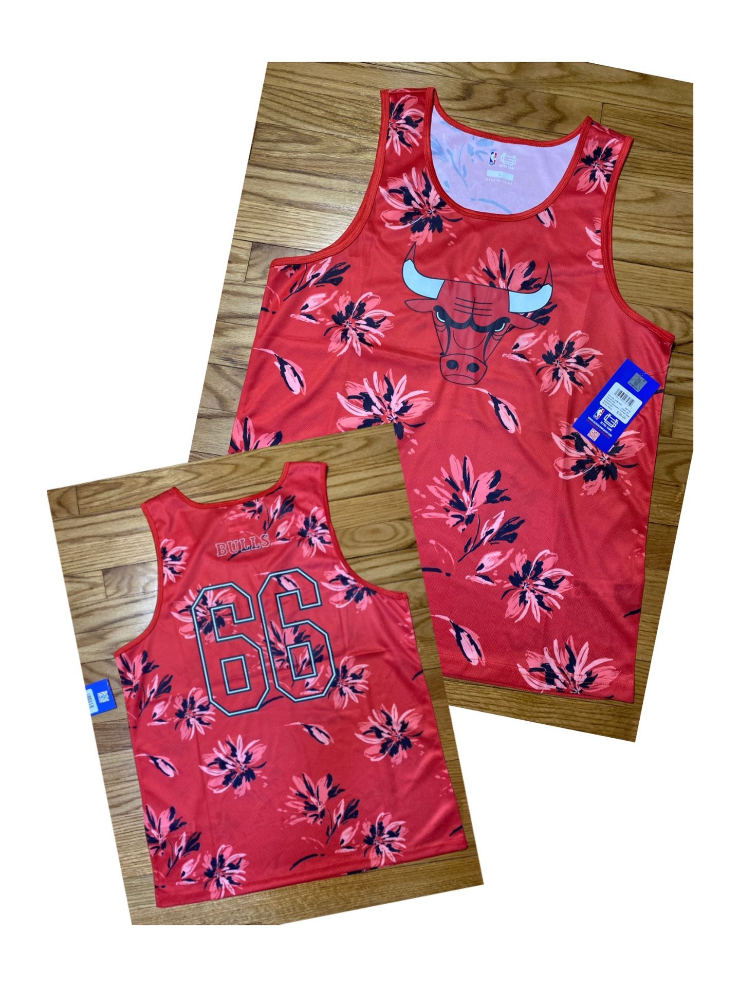 Chicago Bulls Ultra Game Red Tank Top Shirt Men’s sz Small & large available NEW!!