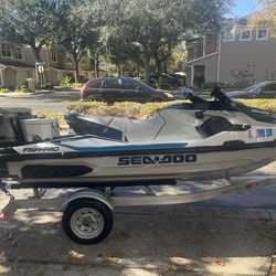 2021 Jet Sky- Sea Doo FishPro  & Trailer