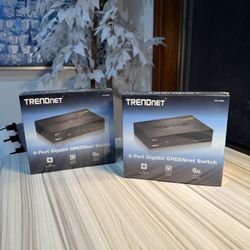 2 TRENDnet 8-Port Gigabit Ethernet Network Switch