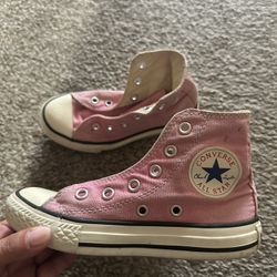 Girls Pink Converse