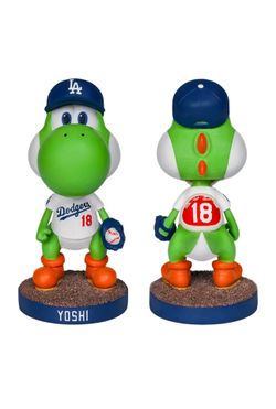 Dodgers Yoshi #18 Bobblehead Yamamoto Nintendo Super Mario